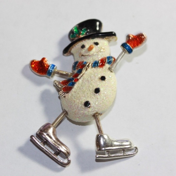 Danecraft Snow Man Springy Pin - Picture 1 of 2